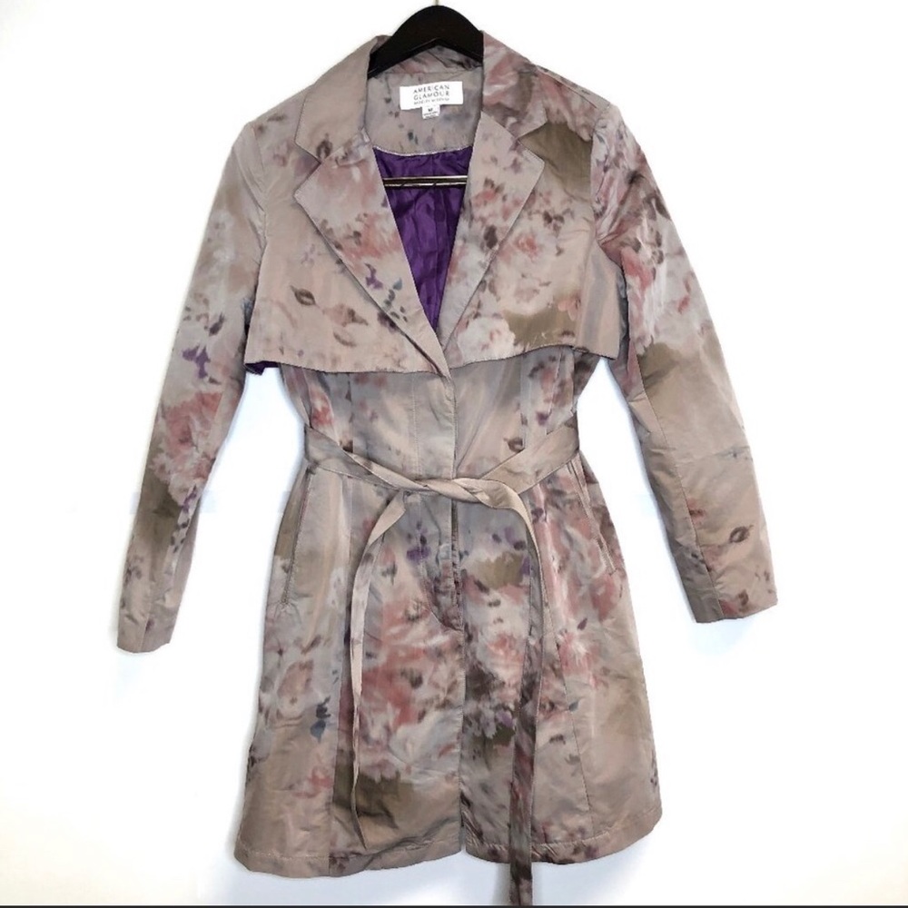 American Glamour Badgley Mischka trench/rain coat